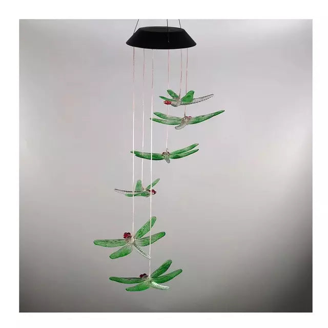 Colgante de libelula solar