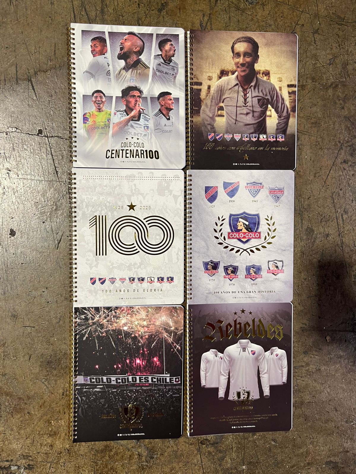 pack 10 cuadernos universitarios centenario colo colo