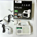 Kit Solar lampara, radio, parlante, batería de celular