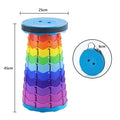 Taburete Plegable Portátil De Plástico Retráctil Silla