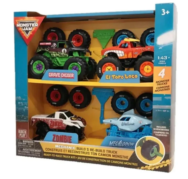 Set 4 Monster Jam 1:43