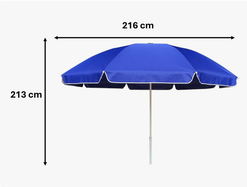 Quitasol con filtro uv 250cm