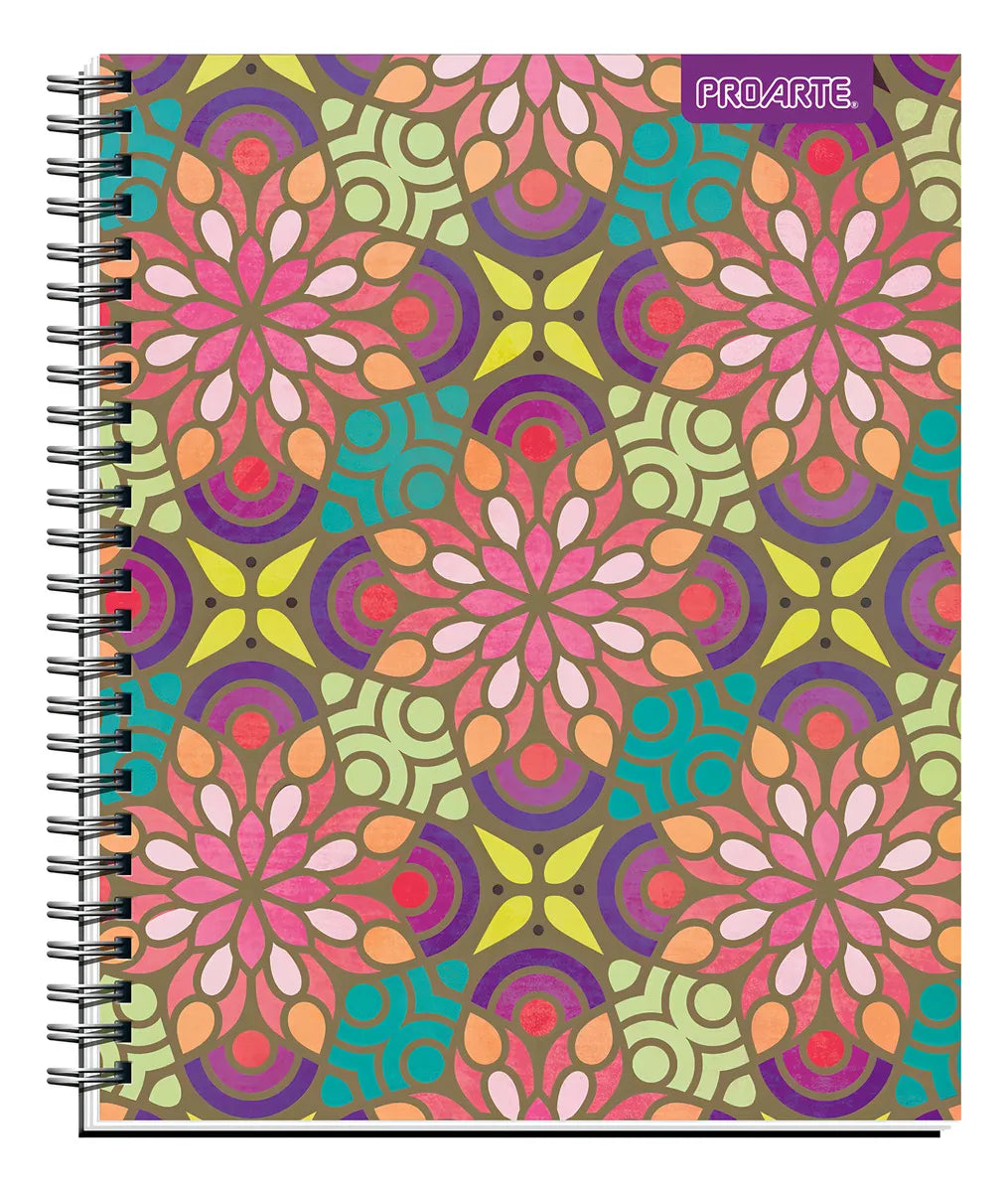 Cuaderno Universitario Proarte 100h 7mm Mandala 10 Unidades Color Mandalas