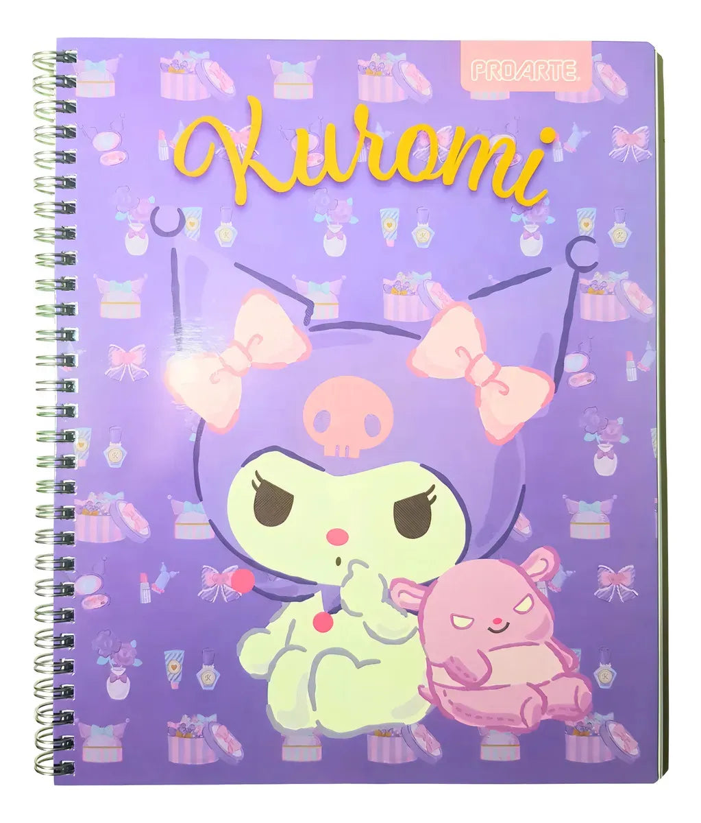 Pack10 Cuaderno Universitario KUROMI 7mm 100 Hojas CUADRICULADO