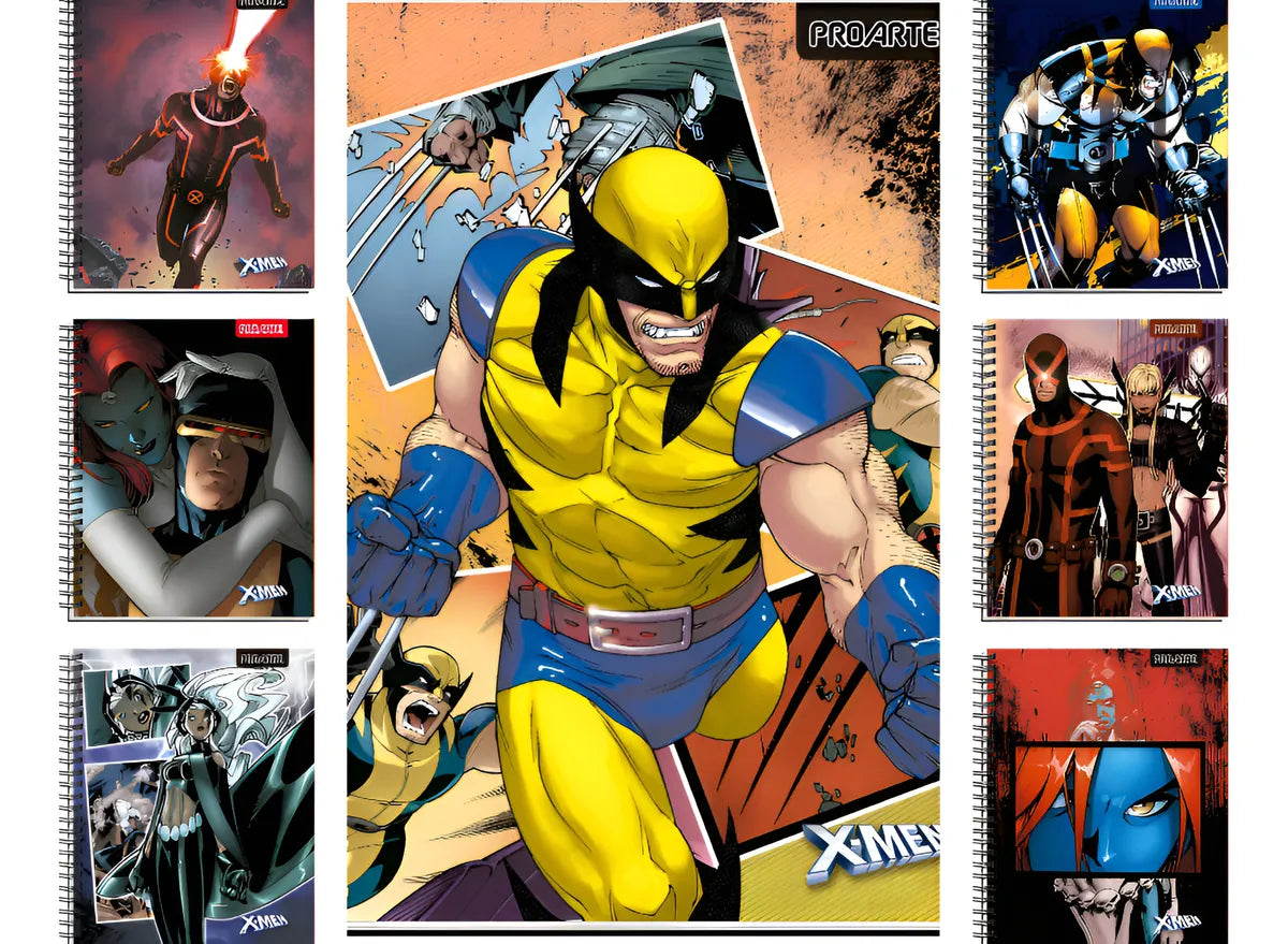 Cuaderno Universitario Xmen 100 Hojas 10 Unidades Proarte Surtido