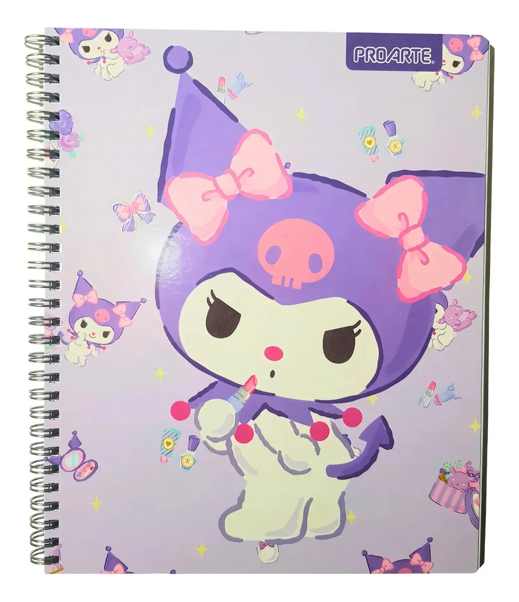 Pack10 Cuaderno Universitario KUROMI 7mm 100 Hojas CUADRICULADO