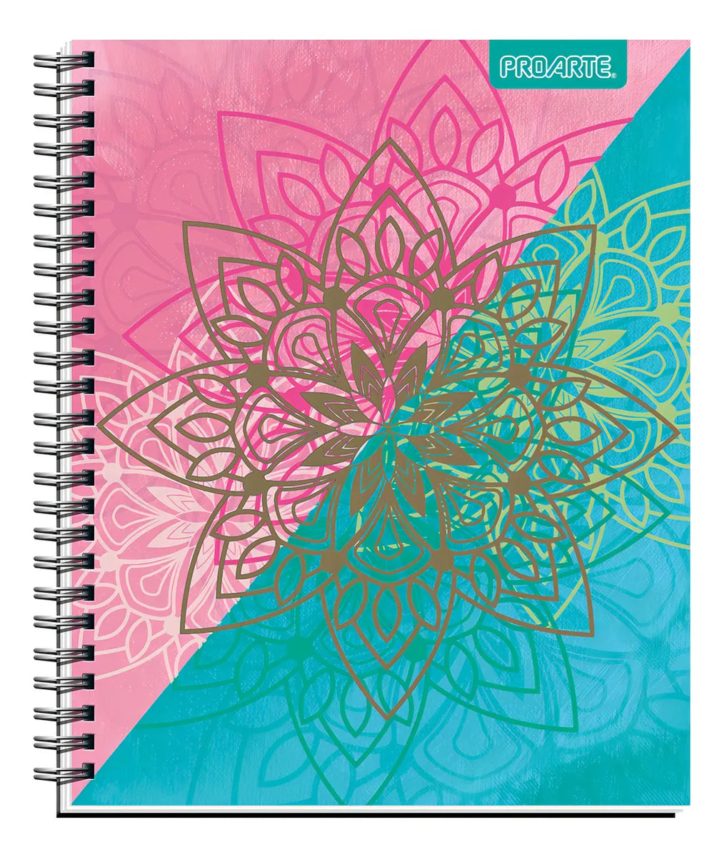 Cuaderno Universitario Proarte 100h 7mm Mandala 10 Unidades Color Mandalas