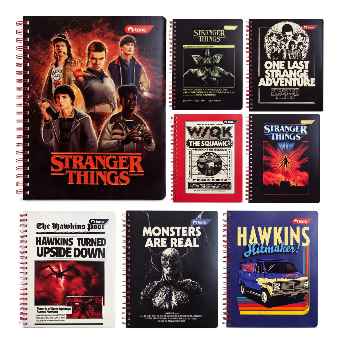 Cuaderno Universitario Torre 7mm 100h Stranger Things Pack 10