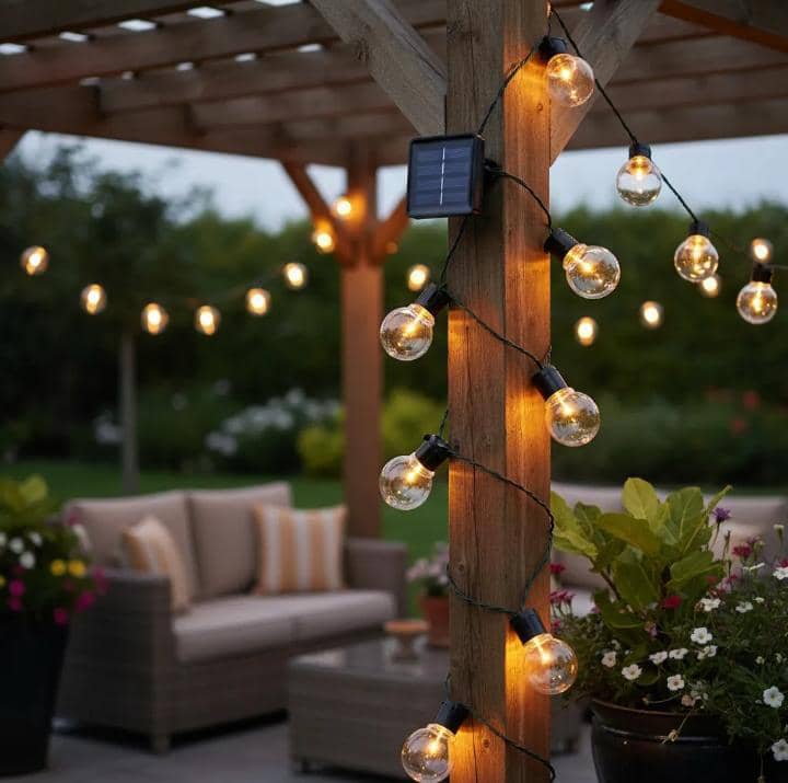 Guirnaldas de 10 metros 10 led Solar