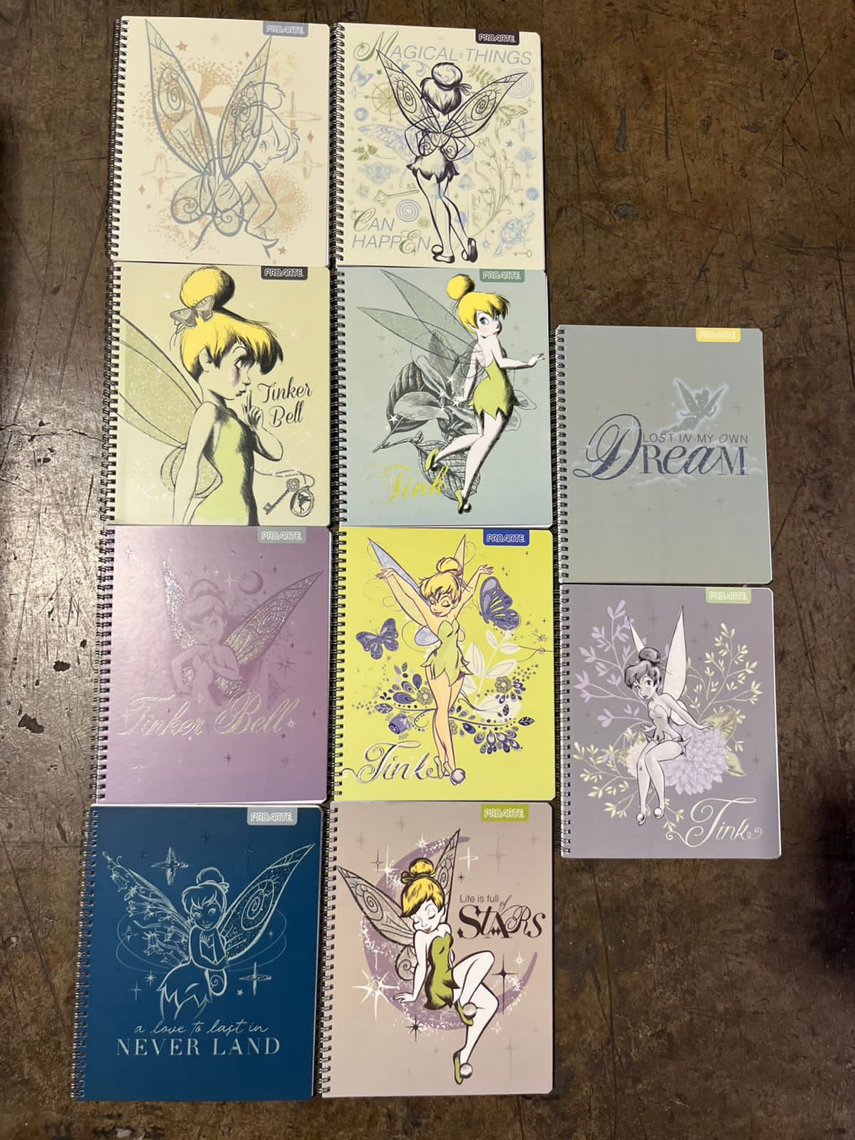 Pack10 Cuaderno Universitario Tinkerbell 7mm 100 Hojas